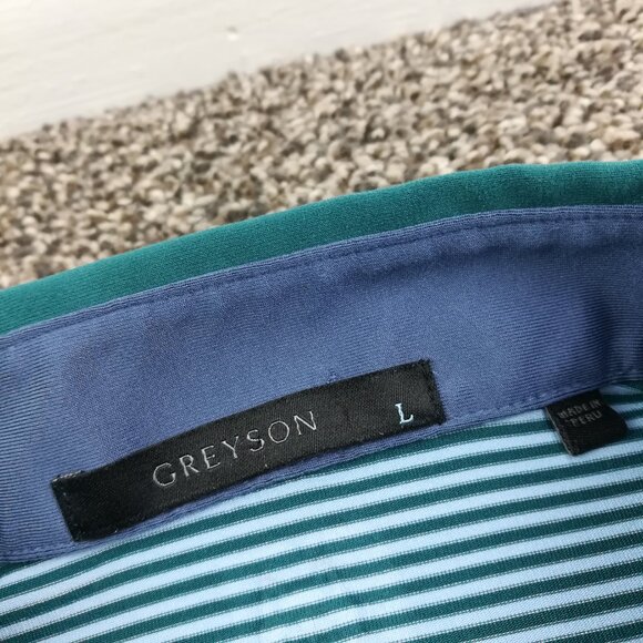 Greyson Whitemarsh Valley Country Club Polo Shirt Performance Mens Large *Flaw - Picture 4 of 12